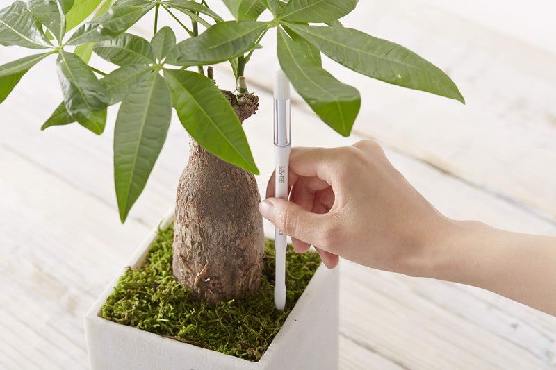 Sustee Aquameter (Large White Refillable - Bundle of 2) - House Plant Soil Moisture Meter, Humidity Sensor Probe, Water Level Indicator - Best for Indoor Potted Plants - Image 1